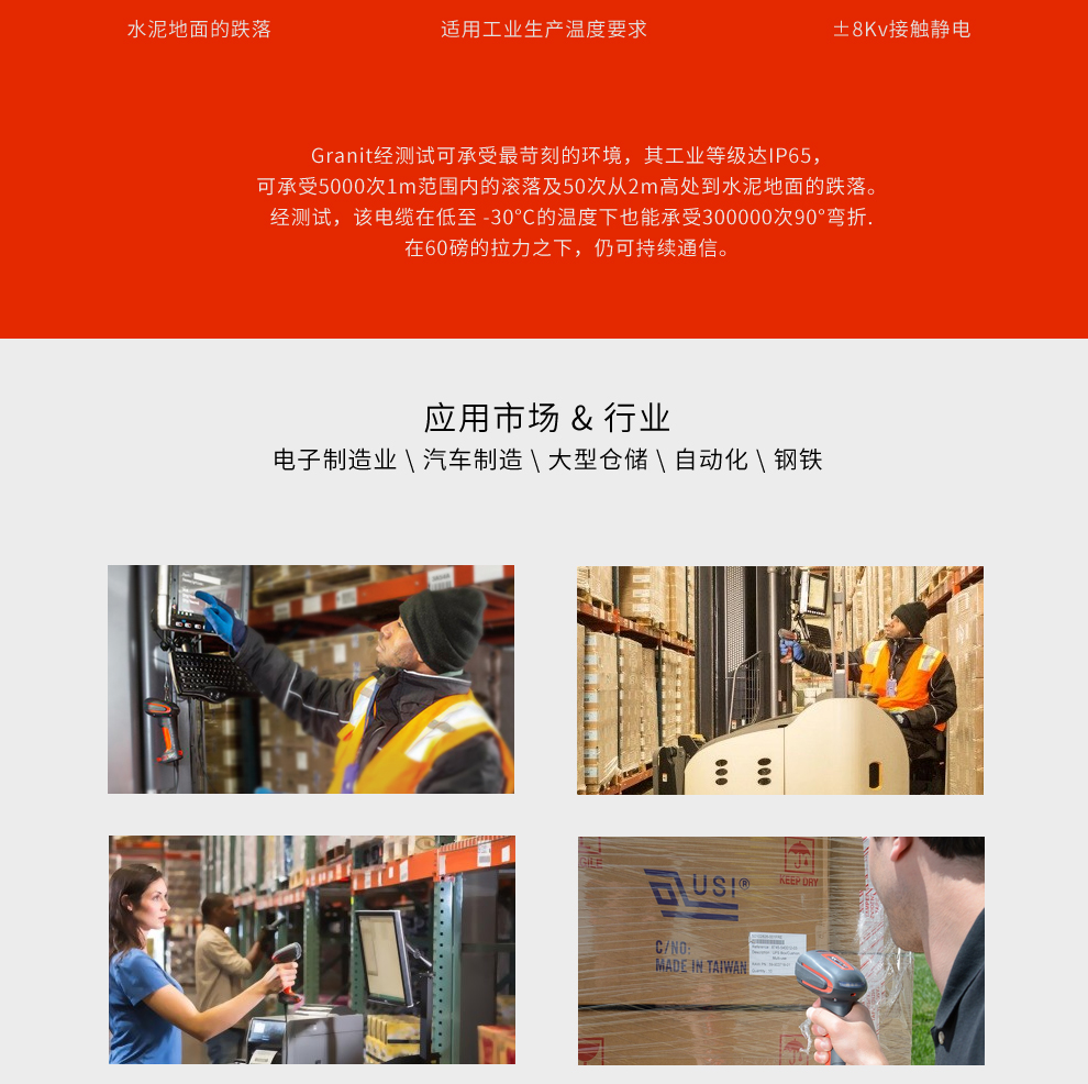 1980i工業級掃描槍適用于多種行業