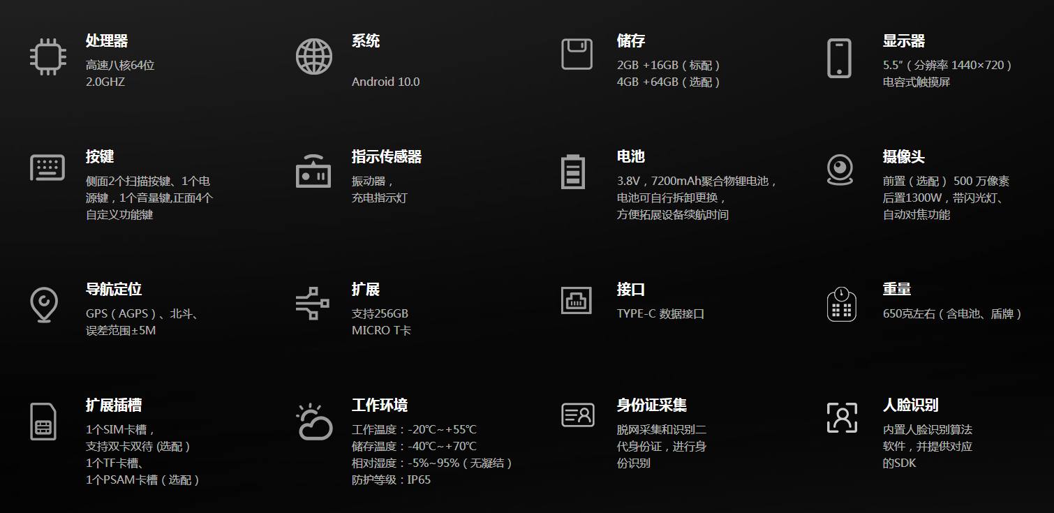 漢德霍爾BJ6100遠距RFID手持終端詳細參數(shù)